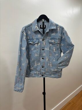 602. Disney Store Oh My Disney Dogs Denim Jacket For Adults